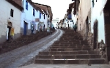 Unterwegs in den Gassen und Straßen von Cusco, Peru