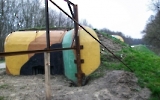 Slowakischer Bunker am Grenzfluss March