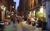 Altstadt von Lyon am Abend