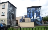 Murals in der Bogside der nordirischen Stadt Derry