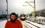 mit der Bahn unterwegs im winterlichen Polen