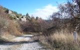 abgelegene Straße zwischen Golesovo und Gotse Delchev (Bulgarien)