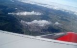 Deutschland aus der Luft betrachtet, unterwegs mit einem Flugzeug
