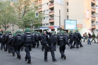 Polizei auf der Revolutionären 1. Mai Demo 2012