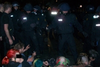 Walpurgisnacht in Berlin 2009: Polizei im Einsatz