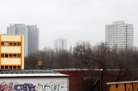 Berlin Marzahn an einem grauen Januartag