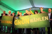 Diesmal grün wählen! Winfried Kretschmann, Renate Künast, Michael Cramer & Jürgen Trittin in Berlin
