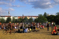 später Nachmittag im Berliner Mauerpark