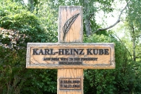 Gedenkkreuz für Maueropfer Karl-Heinz Kube, am 16. Dezember 1966 ermordet