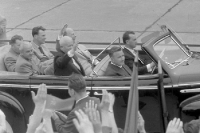 Sowjetischer Staatschef Nikita Sergejewitsch Chruschtschow in Ostberlin, DDR, Staatsbesuch 1963