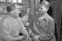 Kali-Bergbau Merkers in der DDR, 50er Jahre, historische Bergbaufotos