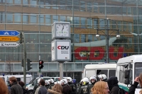 Spontane Belagerung der Parteizentrale der CDU in Berlin, 26.11.2010