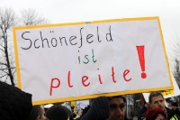 Demonstration: Baustopp des BBI, Schönefeld 23.01.2011
