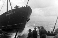 Fischfang auf hoher See, Fischerei auf der Ostsee, 50er Jahre