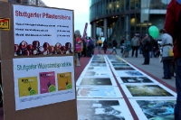 In Berlin ausgestellte Fotos von den Protesten der S21-Gegner