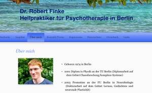 Webseite von Robert Finke