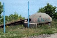 Typische Bunker in Albanien aus der Zeit von Enver Hoxha