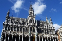 Gotisches Rathaus am Grand-Place / Grote Markt im Stadtzentrum von Brüssel