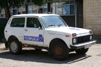 Polizeifahrzeug in Banja Luka
