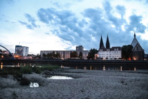 Frankfurt an der Oder im Abendlicht
