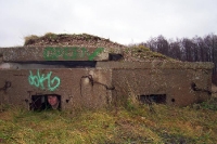 Bunker aus dem zweiten Weltkrieg an der Küste Estlands bei Paldiski