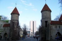 unterwegs in der Altstadt der estnischen Hauptstadt Tallinn