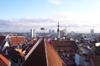 Blick auf die Innenstadt von Tallinn