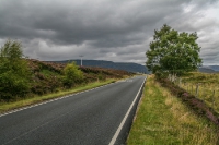 einsame Straße Schottland