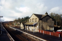 Bahnhof von Blair Atholl in den schottischen Highlands