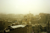 Sandsturm in einem Stadtviertel von Kairo