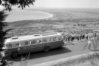 Reisebus des Maison Internationale des Journalistes in Varna / Bulgarien, Reisen in den 60er Jahren