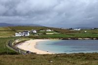 Strand auf der Halbinsel Point Ed Dunkineely im irischen County Donegal