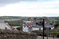 Blick auf Letterkenny, Leitir Ceanainn im County Donegal, Irland