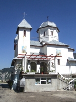 rumänische Kirche am Ufer der Donau