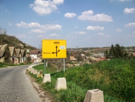 Straße zur kroatisch-serbischen Grenze
