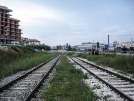 Bahnstrecke in Pristina / Prishtina