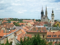 Blick auf die Altstadt von Zagreb