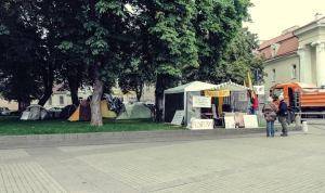 Protestcamp, Hungerstreik in Vilnius