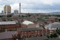 Blick auf die Problemstadt Belfast, Nordirland
