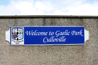 Welcome to Gaelic Park Culloville im County Armagh, Nordirland, Grenze zu Irland