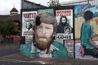 Mural in der katholischen Falls Road von Belfast