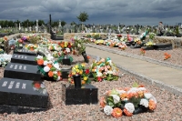 Gräber auf dem katholischen Milltown Cemetery in Belfast