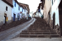 Unterwegs in den Gassen und Straßen von Cusco, Peru