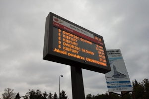 digitale Bus-Anzeige in Cieplice