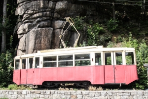 ehemalige Straßenbahn in Podgórzyn