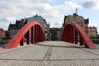 Fußgängerbrücke zur einstigen Altstadt von Poznan (Posen)