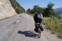 mit dem Fahrrad unterwegs in Rumänien