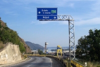 Grenzübergang zwischen Rumänien und Serbien an der Donau (Derdap)