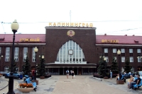 Der Bahnhof der russischen Stadt Kaliningrad (Königsberg)