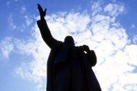 Lenin weist in Irkutsk den Weg